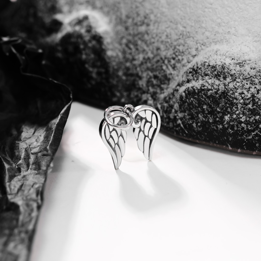 DJ018 genuine 925 sterling silver exquisite fashion DIY silver jewelry Angel's Wings pendant
