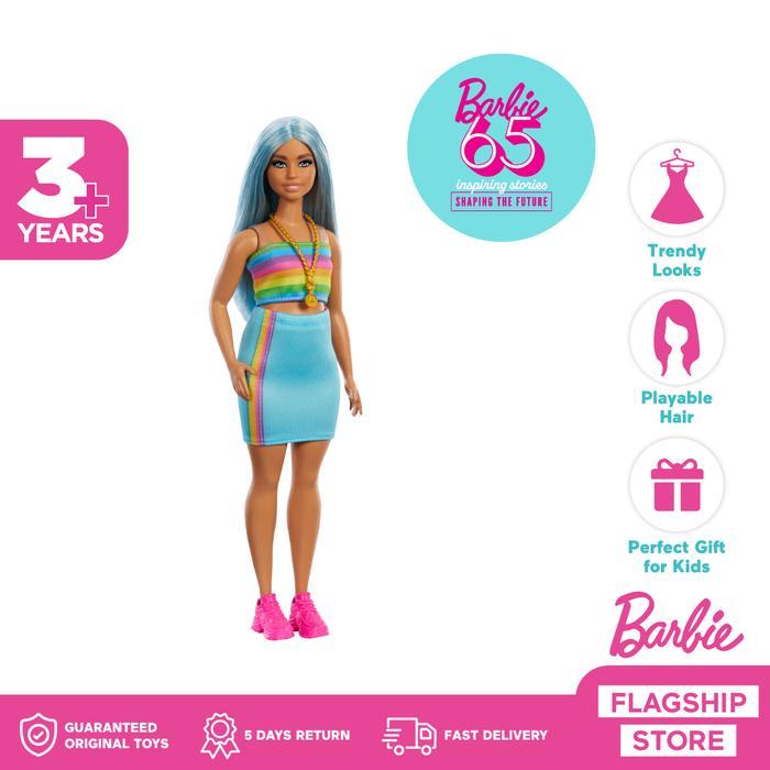Barbie 65Th Anniversary With Rainbow Top Doll