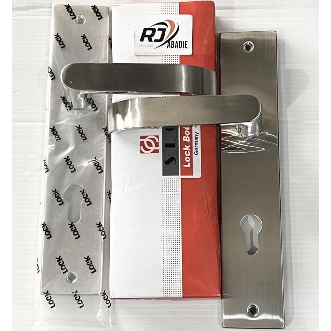 Handle Gagang Kunci Pintu Besar Stainless SUS304 Kotak / Bulat Set SOLIGEN SLG