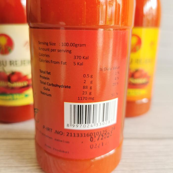 "New" Sambal Sambel Bambu Rejeki Sweet Extra Super Hot 360gr Vegetarian