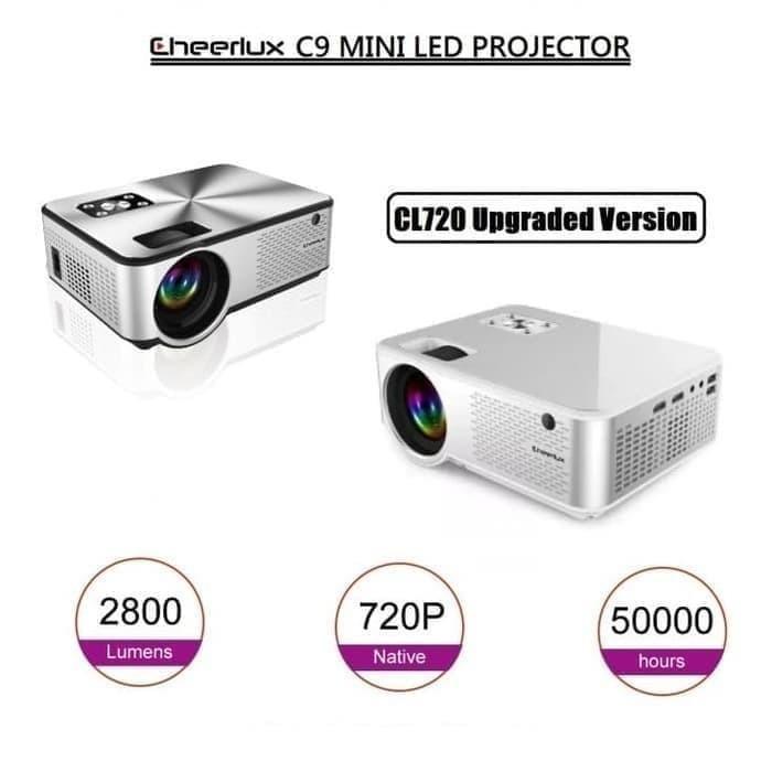 Proyektor Cheerlux C9 2800 lumens tv Cheerlux C9 Tv Tuner