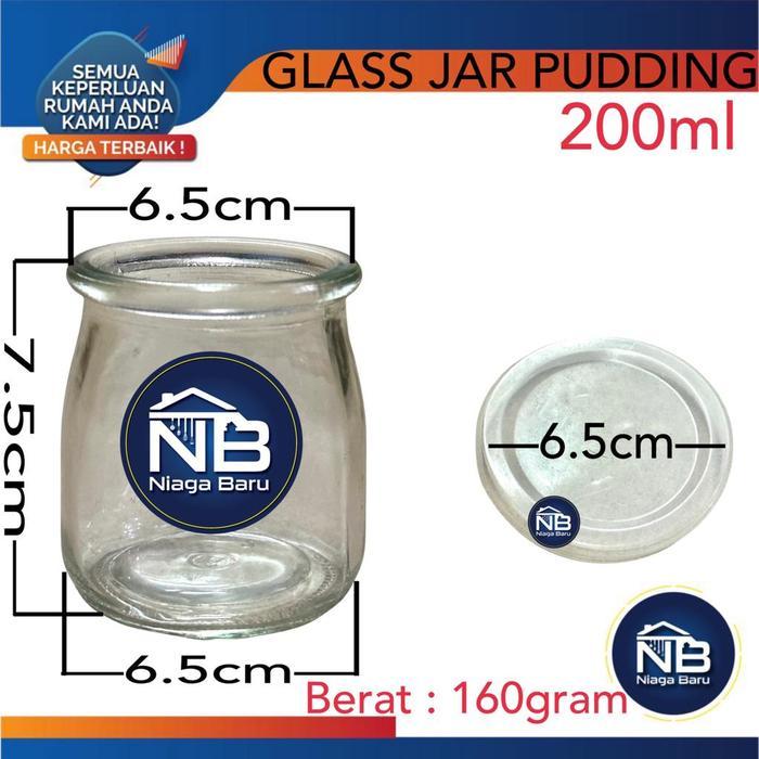 Toples Jar Botol Kaca 200ml / Glass Jar 200 ml puding yogurt selai