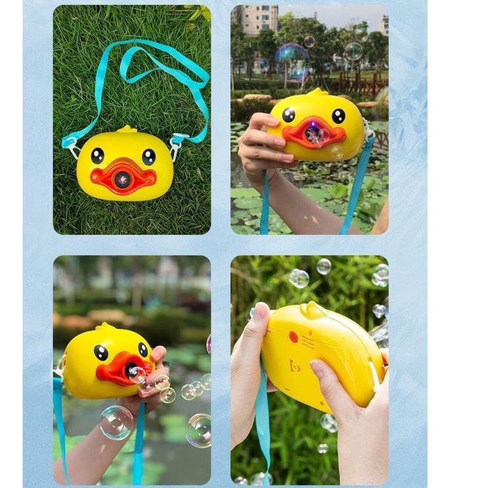 Duck Bubble Machine Mainan Pembuat Gelembung Sabun Bubble Automatic
