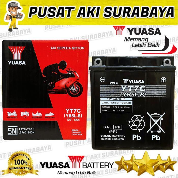 Aki Kering Yuasa Yt7C 6 Ah Jupiter Burung Hantu Mx Old Mio Smile F1Zr Gm5Z Mtx5Al Gt6A