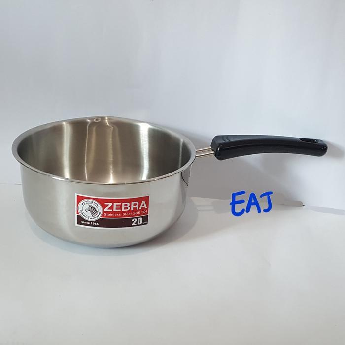 Panci Zebra 20 Cm Tanpa Tutup / Sauce Pan Zebra 20 Cm 166306