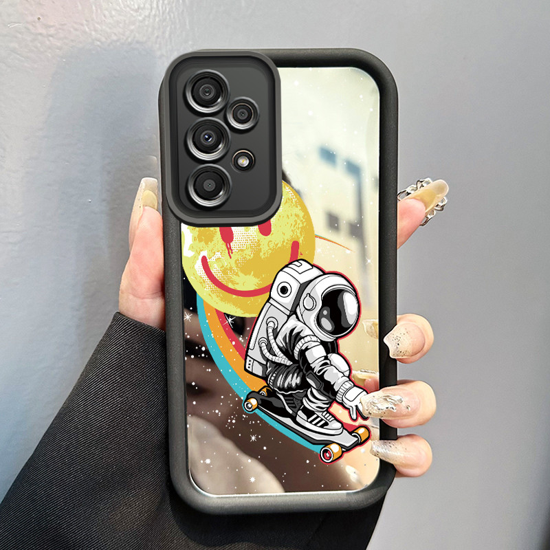Casing Hp Untuk Samsung Galaxy A33 5G A34 5G A53 5G A54 5G A23 A32 Case astronot NASA Kesing cermin 