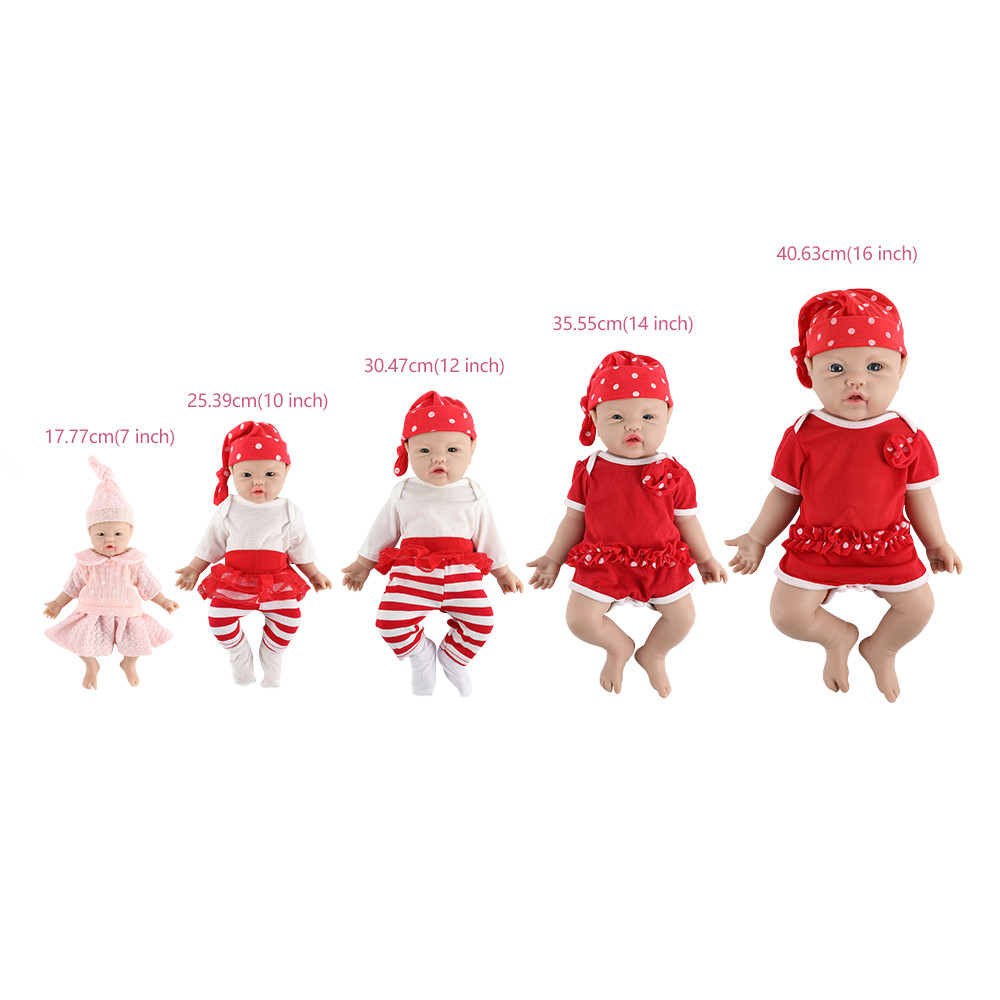 Ivita High Quality 5 Sizes Choices Silicone Reborn Doll Wholesale Fashion Baby Girl Toys Lifelike