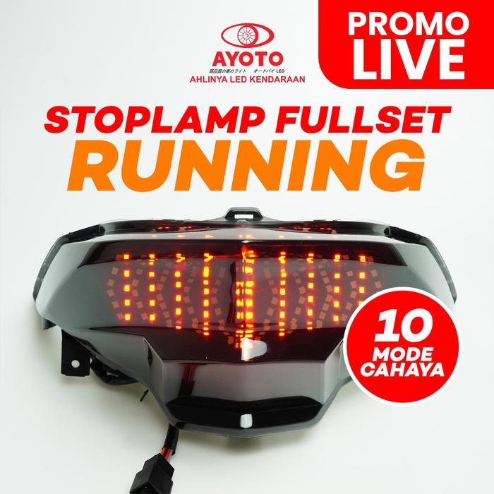 JTTOP" ( LIVE ) STOPLAMP FULL SET RUNNING MOTOR VARIO , BEAT FI/ESP , DAN DELUXE LED