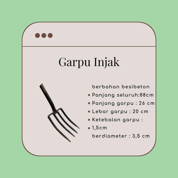 Garpu Tanah / Garpu Injak / Garpu Tanah Injak Besi Beton Tbk