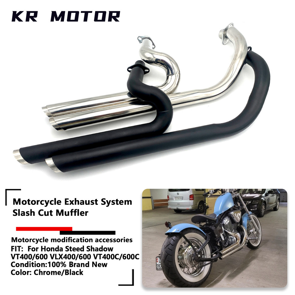 Fit For Honda Steed Shadow Vt400 Vt600 Vlx400 Vlx600 Vt400C Vt600C Vlx600 Motorcycle Handmade Dual