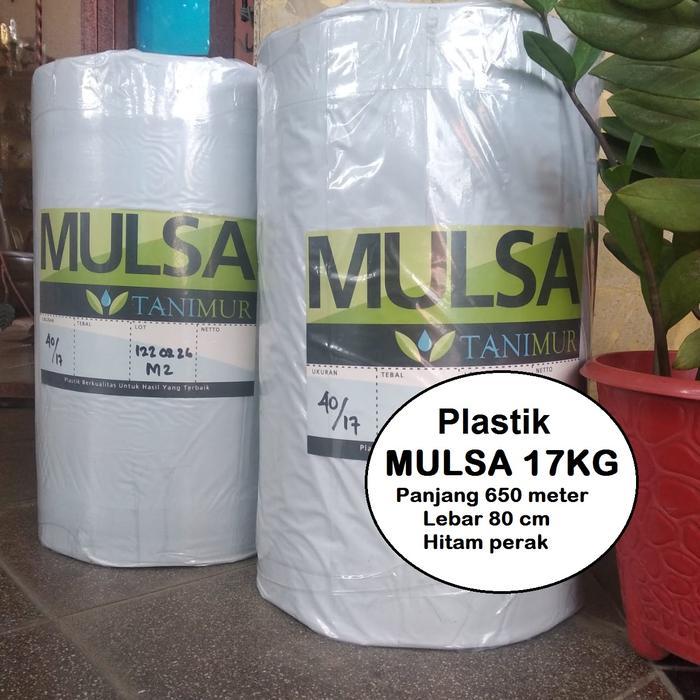Plastik Mulsa Pertanian Hitam Perak Lebar 80 Cm 1 Rol Tebal Kuat Murah
