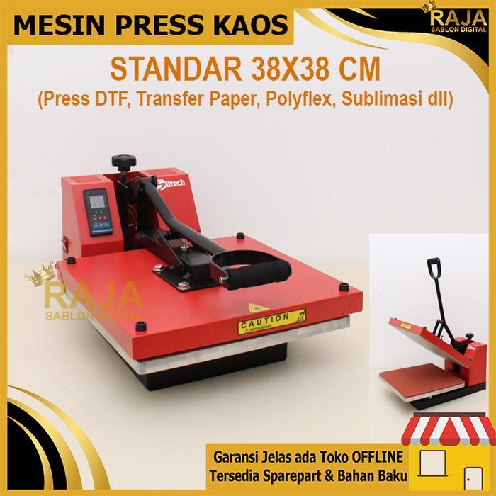 Mesin Press Kaos SLIDING 38x38 Mesin Press baju Model Tarik Sablon DTF, DTG, Sublimasi, Trasnfer