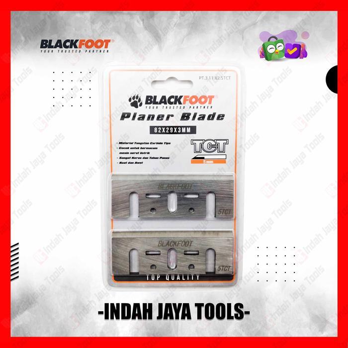 BLACKFOOT TCT Planer Blade 82 mm Mata Serut Kayu Sugu Ketam Pasah
