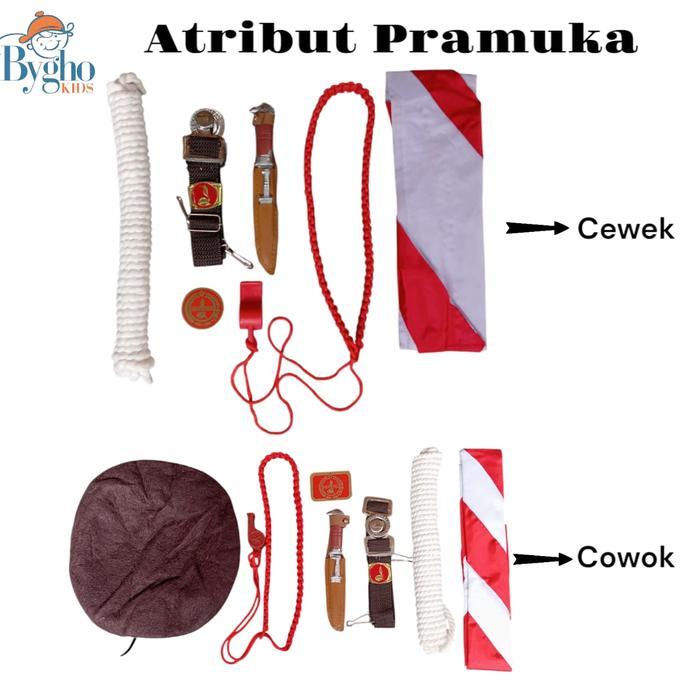 ByGho_Kids Atribut Pramuka SD Paket Komplit Peralatan Pramuka Cewek Cowok Lengkap