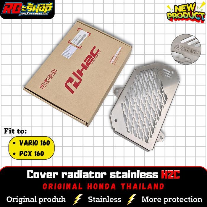 Cover Pelindung Radiator Stainless H2C Thailand Vario 160 Pcx 160