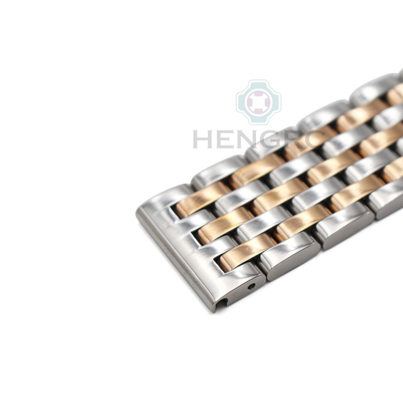 Watch Band Strap Stainless Steel 20mm 22mm Men Women Straight End Bracelet Silver Rose Gold