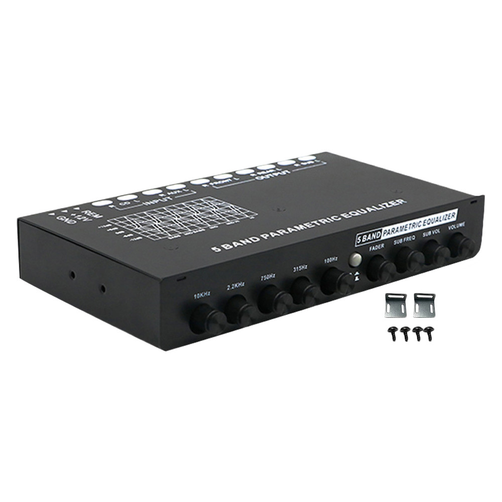 Multifunctional Car Audio EQ Tuning Crossover Amplifier 5 Band Car Equalizer Parametric Equalizer