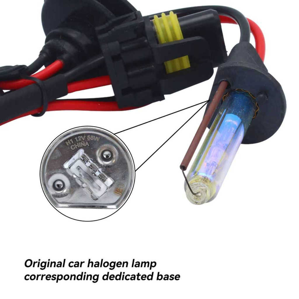 55W 3000K 12V 24V H1,H3,H7,H8,H9,H11,9005,9006,D2H HID xenon bulb golden color raniny foggy and