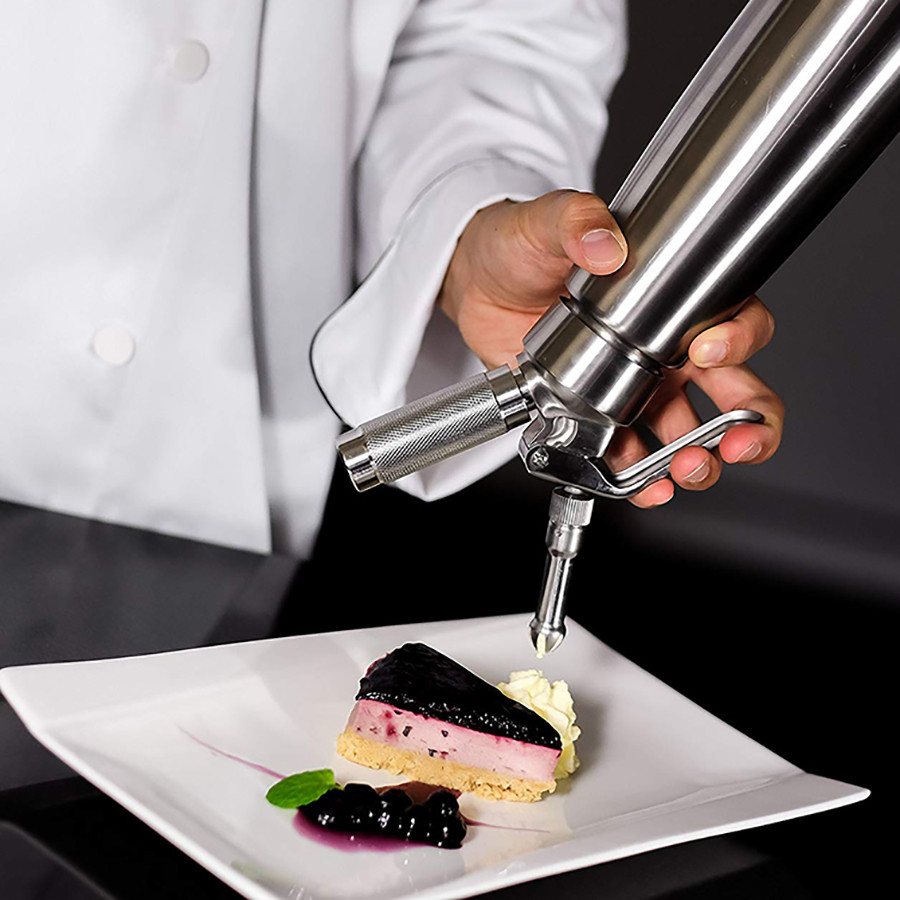 Leeseph Whipped Cream Dispenser Stainless Steel - Gourmet Cream Whipper - Professional Whipped Cream