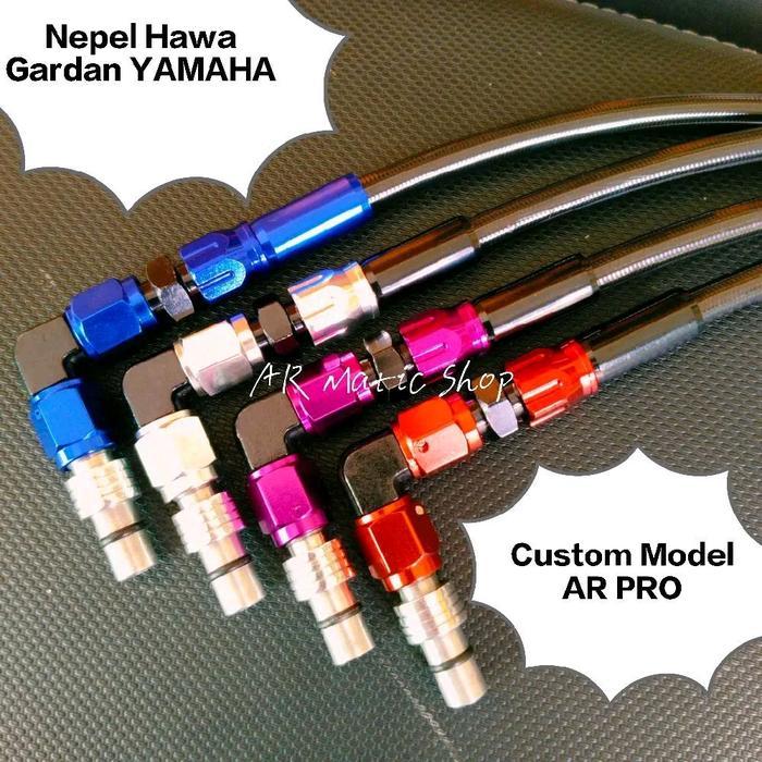 Selang & Nepel Hawa Aerox Alfa Nouvo Mio Soul Mx Fino Nmax Aerox Nepel Hawa Gardan Cnc Yamaha Nepel