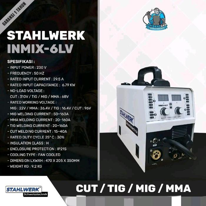 Stahlwerk Inmix-6Lv Mig Tig Cut & Mma Welding Machine