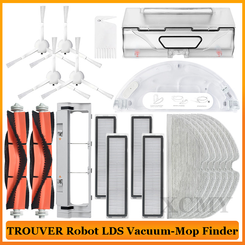 For XiaoMi Dreame D9 Dreame Bot L10 Pro Trouver Robot LDS Vacuum-Mop Finder Main Side Brush Mop