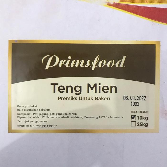 Tepung Tang Mien Dimsum - Teng Mien Prims Food 2x5kg - Gosend/Grab Onl