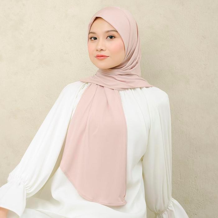 Lozy Hijab - Taqiya Instan Square (Hijab Instan Sport Segiempat Bahan Jersey) Nyaman Panjang Muslim