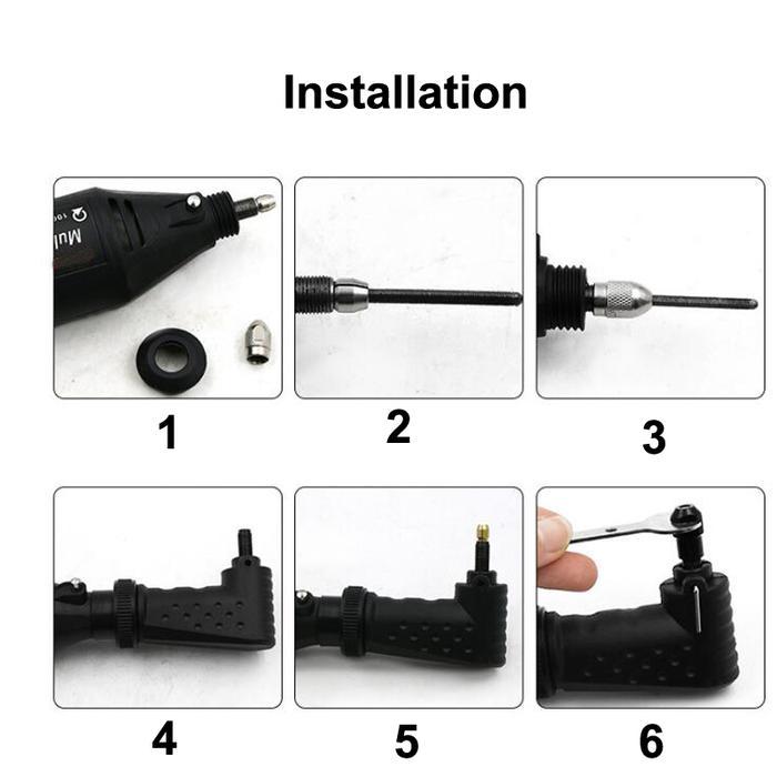 RIGHT ANGLE CONVERTER ATTACHMENT FOR DREMEL DRILL TOOL ACCESSORIES 3000 4000 575 ROTARY TOOLS FIT