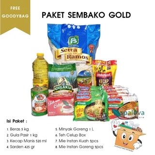 Paket Sembako Gold Isi Lengkap Beras 5kg