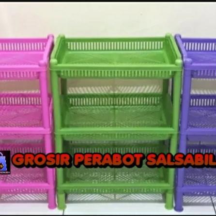 Cypruz Living - Rak Bumbu Dapur Plastik Serbaguna Susu 3 Jumbo Dx