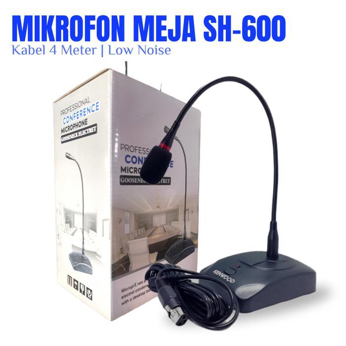 MICROPHONE MEJA MIC PODIUM MIC MIMBAR MICROPHONE KABEL SH-600 CONFERENCE MICROPHONE LOW NOISE MIC