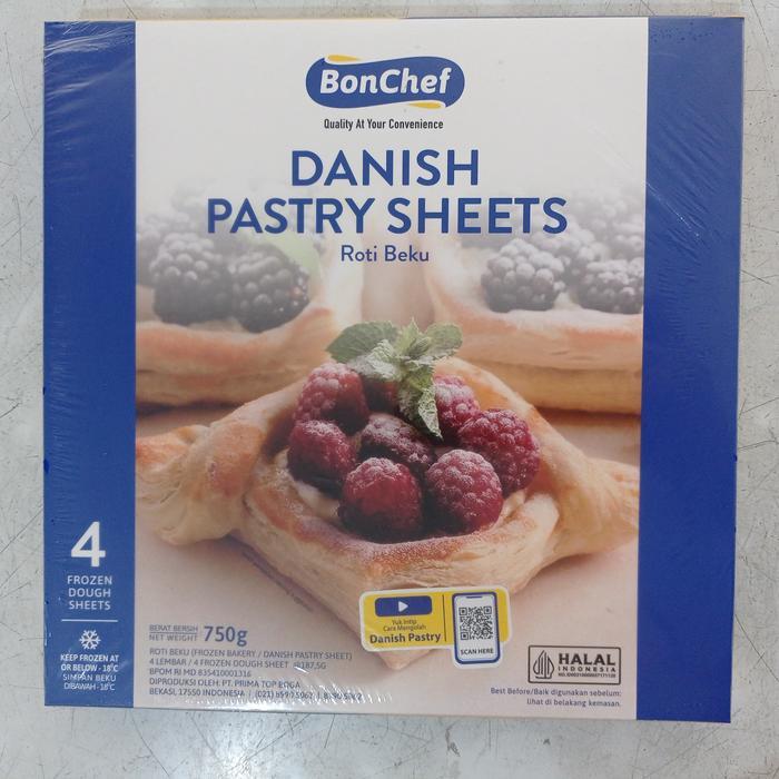 Bonchef Danish Pastry 750 gram isi 4 lembar danish pastry bonchef danish pastry
