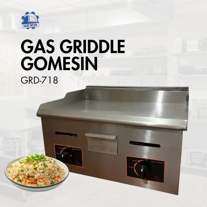 GOMESIN GAS Griddle / Pemanggang Flat (All Flat) GRD-718 - Sumber Gas LPG 2800 Pa
