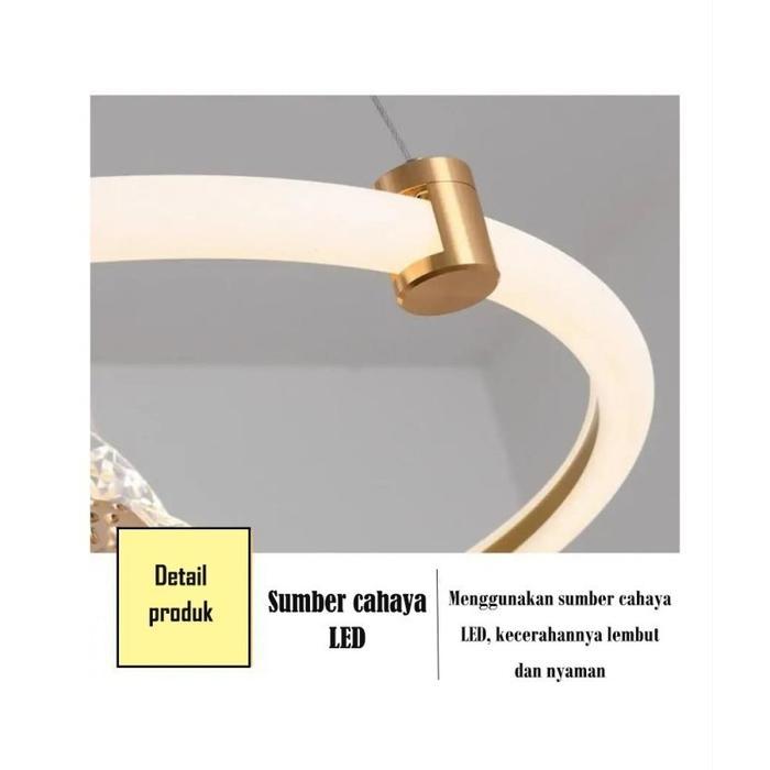 LAMPU HIAS GANTUNG RING RUANG TAMU 3 WARNA / LAMPU GANTUNG RING / LAMPU GANTUNG