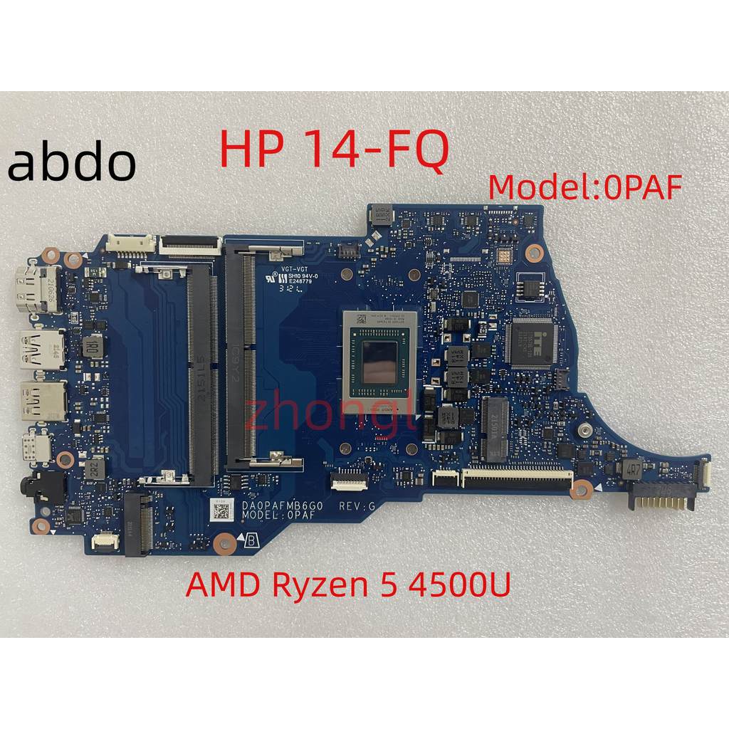 DA0PAFMB6G0 Mainboard For HP TPN-Q242 14-FQ 14S-FQ Motherboard with R5 4500u