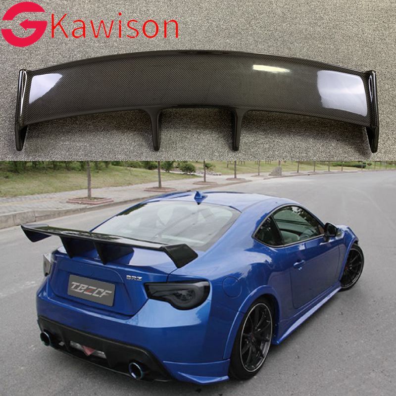 Car-styling Carbon fiber Material ZELE Style GT 86 BRZ Rear Trunk wing spoiler For Subaru BRZ Toyota
