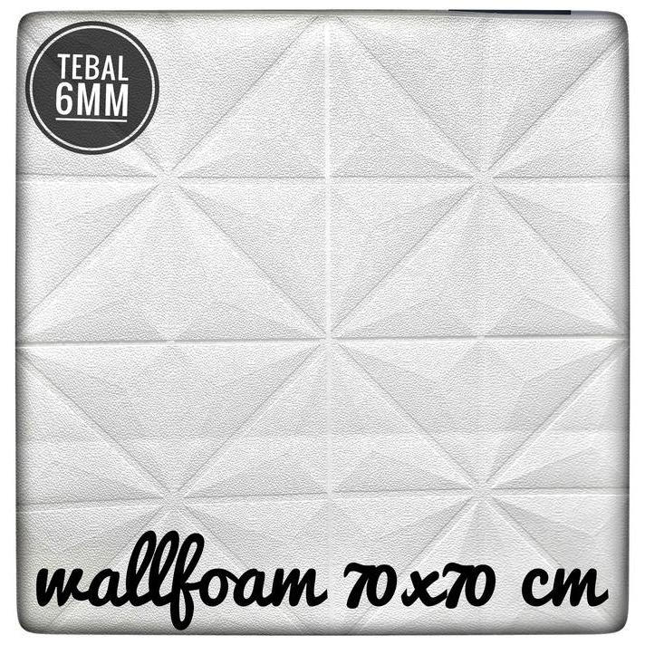 "New" wallpaper foam stiker wall sticker panel 3D 70x70 cm tebal 7,5mm Pvc