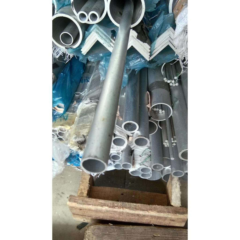 pipa aluminium 22mm tebal 1.5mm x 1meter Gratis Ongkir