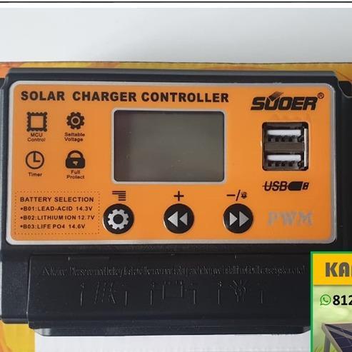 Solar Charge Controller SCC 30 A 30A SUOER Lithium