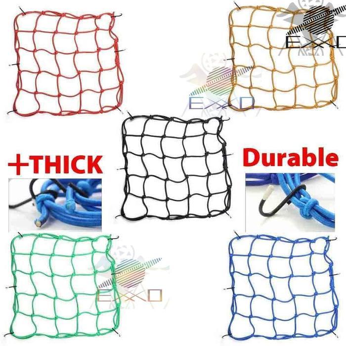 "New" Jaring Helm Tali Jaring Pengikat Helm Motor Pengait Barang Tas Dimotor