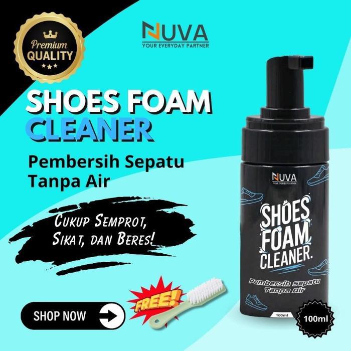 NUVA - SHOES FOAM CLEANER Tanpa Air Pembersih Sepatu Tanpa Air