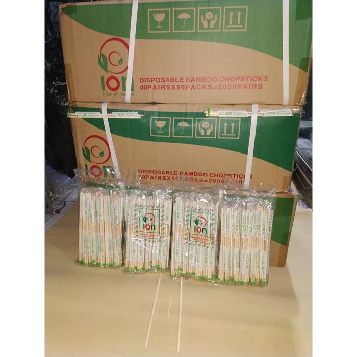 Sumpit Bambu / sumpit kayu super merk ION / ION bambu chopstick