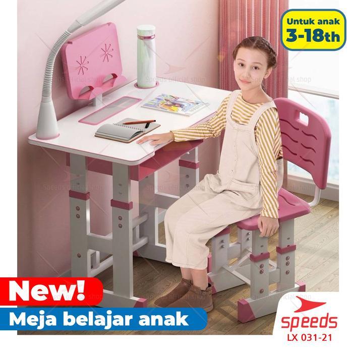 SPEEDS MEJA BELAJAR ANAK UKURAN 70 DAN 80CM SET MEJA BELAJAR ANAK MEJA DAN KURSI BELAJAR PORTABLE