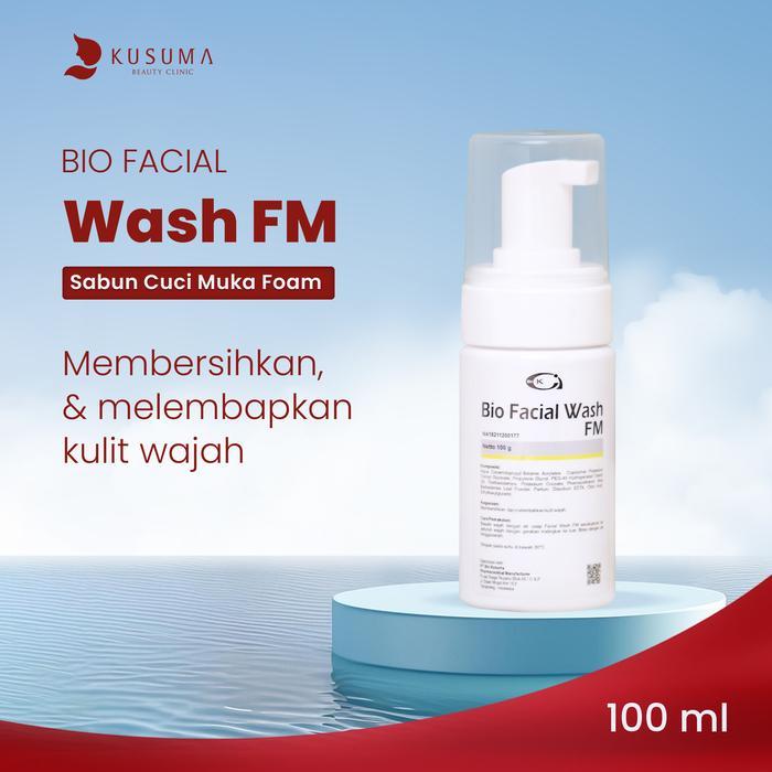 Kusuma Beauty - Bio Facial Wash Fm 100Ml - Sabun Cuci Muka Foam Lembut Pembersih Wajah