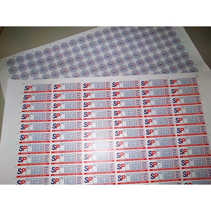 "New" Stiker Segel Garansi Pecah Telur + Cutting