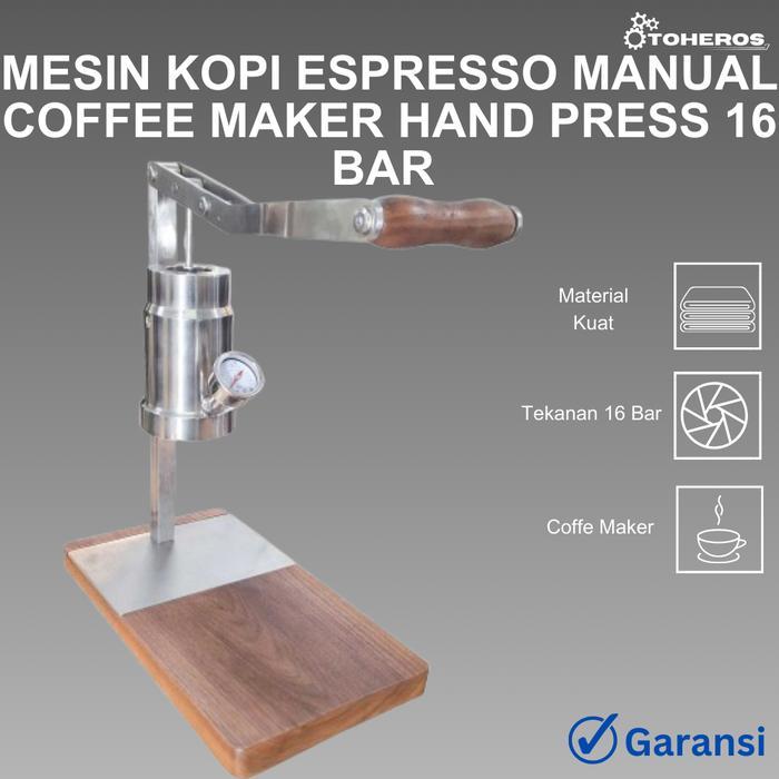 Mesin Press Kopi Espresso Manual Coffee Maker Hand Press 16 Bar