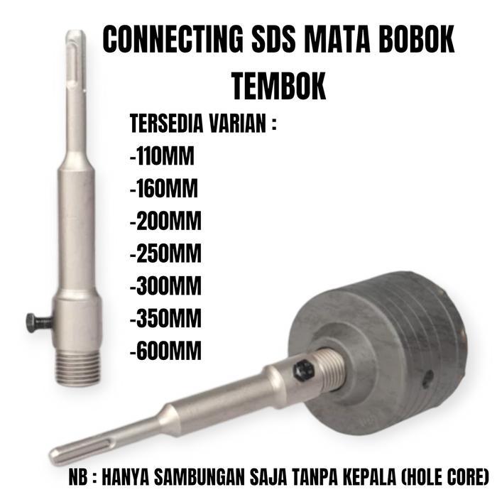 Krisbow Modern - Conecting Sds Plus Adaptor + Mata Bor Bobok Beton Tembok Sambungan Sds