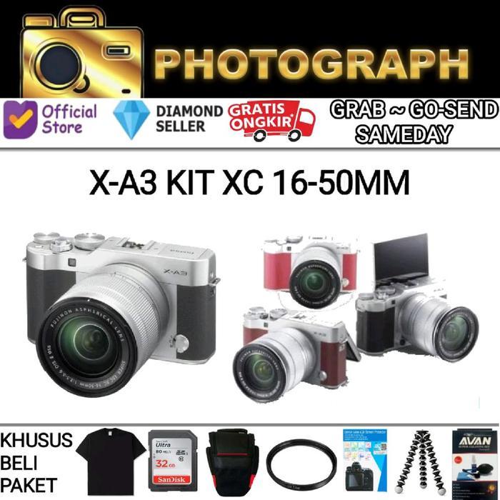 FUJIFILM X-A3 KIT 16-50MM OIS / KAMERA MIRRORLESS FUJIFILM XA3 - DISTRIBUTOR, BODY ONLY