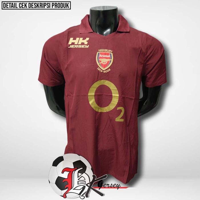 JERSEY BOLA RETRO ARSENAL HOME 2005/2006